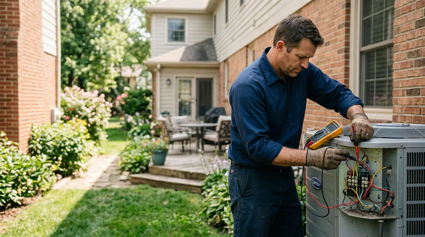 HVAC technician working near Currituck, NC